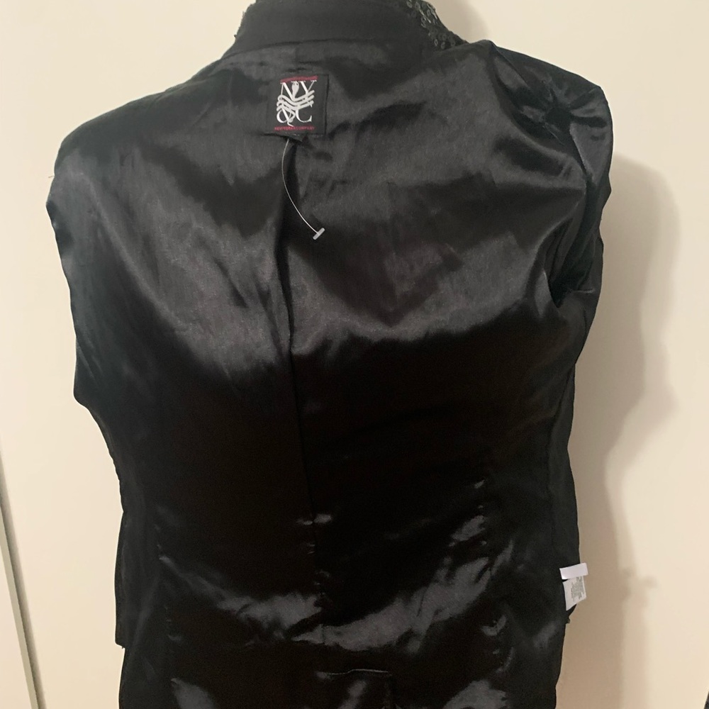 Inc Ruffled Front Snap Closure Blazer Jacket - image 5